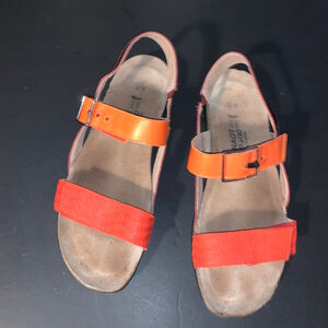 Women's NAOT Orange Red Norah Sandals Size 9